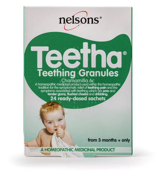 Nelsons Teetha Teething Granules from 3 Months+ Only 24 Sachets